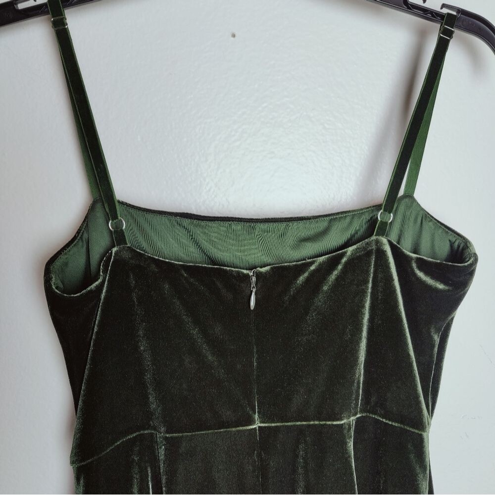 NWT Majorelle Asbury Mini Bodycon Green Velvet Dress, Sz M - Picture 9 of 14